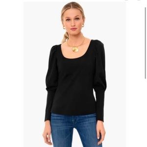 Tuckernuck black shirt—brand is Pomander Place. Size small!